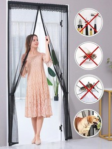 ตาข่ายกันยุงสำหรับประตู, ม่านตาข่ายแม่เหล็กสำหรับ<span class=keywords><strong>กั้น</strong></span>ประตูแบบปิดอัตโนมัติสำหรับฤดูร้อนมุ้งกันยุงตาข่ายกั้นประตูแบบมองไม่เห็น - Product Image 4