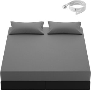 Заземляющая приталенная простыня с соединительным кабелем 5% серебряного волокна + 95% бамбуковая проводящая простыня - Product Image 2