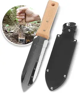 Coltello per potare su misura in acciaio inossidabile coltello per diserbo con guaina in nylon attrezzi da giardino per lo scavo di diserbo