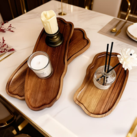 Plateau de service en bois personnalisé pour fromage, assiettes, pain, fruits, apéritifs, rangement, plateau à couverts de luxe en bois