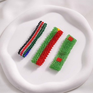 Bracelets en perles élastiques personnalisés avec drapeaux nationaux, vente chaude, bijoux faits à la main, cadeau de la liberté, style ethnique, <span class=keywords><strong>bracelet</strong></span> en perles de graines - Product Image 2