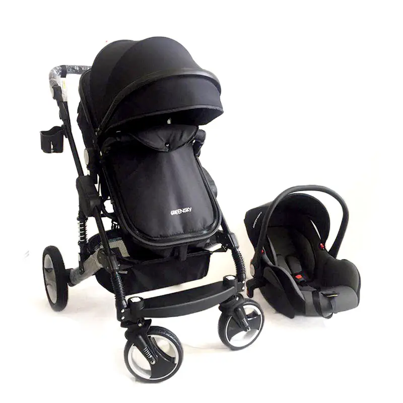 Stroller bayi cantik kereta bayi Amerika mamas dan papas 3 n 1 kereta bayi dengan tempat duduk mobil