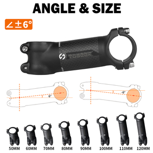 <span class=keywords><strong>TOSEEK</strong></span> - Taladro de Bicicleta de Carretera de Aluminio Negro Mate, Taladro Corto de 31.8mm, Compatible con Bicicletas de Montaña, Alta Resistencia, Peso Ligero, 40mm de Altura - Product Image 4
