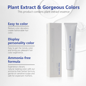 Thuốc nhuộm tóc bán vĩnh cửu, không amoniac, thương hiệu nổi tiếng của Ý, màu kem Feiqu: xanh bạc, đen, nâu socola - Product Image 4
