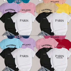 Ladies Casual Summer Outdoor Sports Top Gold Lip Print Flannel Denim T-Shirt Short Sleeves Batik for Holidays Saisonnier Holidays - Product Image 5