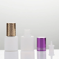 Vide 2ml 3ml 5ml 10ml 15ml couleur blanc noir blanc HDPE bouteille de colle pour faux ongles colle/cils Extension colle cils avec capuchon