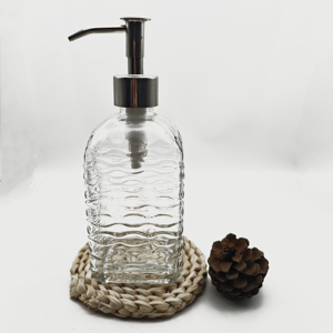 Vente en gros de flacons distributeurs en verre personnalisés design rétro en relief pour parfum <span class=keywords><strong>savon</strong></span> décor - Product Image 2