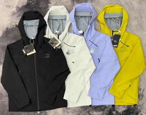 Jaket Angin Pria Wanita Berkerudung Lapis Tunggal Tiga Lapis Lem Ringan Perlindungan UV Musim Panas Musim Dingin Pendakian Gunung Luar Ruangan - Product Image 1