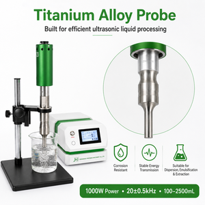 Sonda homogeneizadora ultrasónica de 1000W Mezcladores de alimentos Máquina de ultrasonido de aceite Mezclador portátil con soporte eléctrico - Product Image 4