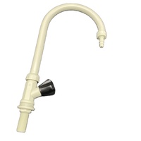 Fabricant chinois robinet de laboratoire PVDF Discount prix union robinet Pvdf moderne robinet col de cygne en plastique G1/2