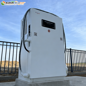 Bornes de recharge rapides pour véhicules électriques Bluesun de haute qualité, nouvelle conception, 160 kWh, montées au sol, type colonne, 200 kW, double tête, recharge DC - Product Image 5