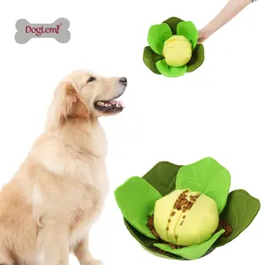 Lento mangiare cavolo stridulo IQ simpatico cane giocattolo per animali domestici produttore di porcellana giocattoli interattivi per cani