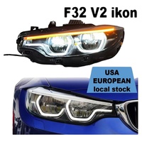 Feux avant LED TR Plug & Play pour BMW Série 4 F32 M4 F82 2013-2017, style IKON V2 1:1, feux de jour blancs, remplacement des feux avant