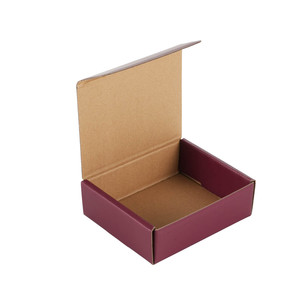 Boîte cadeau en carton ondulé pliable personnalisée avec couvercle rabattable pour l'emballage de cosmétiques, de soins de la peau, de bijoux, présentoir de vente au détail - Product Image 5