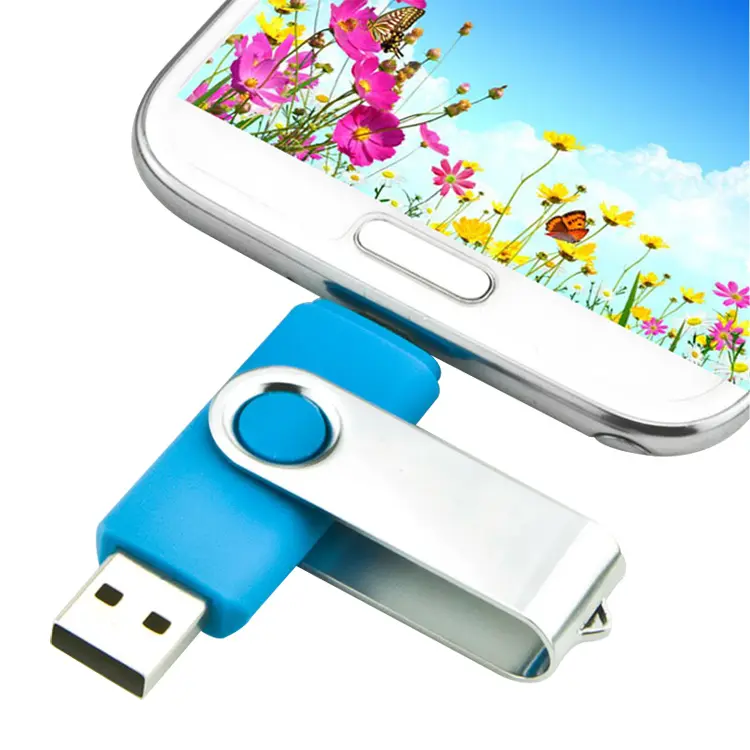 Индивидуальный поворотный флэш-диск для мобильного телефона OTG USB 2,0 карта памяти флэш-накопитель для мобильного телефона