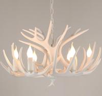 Barres de cuisine en forme de corne de cerf suspension industrielle vintage en résine marron clair lampe suspendue loft rétro traditionnel lustre en bois de cerf