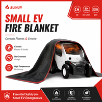 Couverture anti-feu pour VE 4x5m grise, double face en silicone et fibre de verre, fabricant OEM pour projets de sécurité industrielle