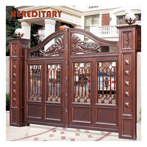 Portes automatiques en aluminium, <span class=keywords><strong>portail</strong></span> <span class=keywords><strong>coulissant</strong></span> pour allée et portails coulissants élégants - Product Image 1