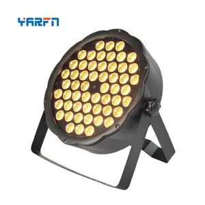 ไฟพื้นผิวย้อมสีขาวอุ่น54x3W 54x54 W ไฟ LED สีขาวสำหรับเวทีไฟย้อมติดพื้น DMX512อ่อน54ชิ้น