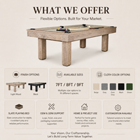 Table de billard contemporaine en ardoise, table de billard moderne en bois 7FT 8FT 9FT OEM ODM