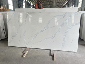 Lastre di Quarzo Effetto Calcatta con Venature Dorate a Prezzo all'Ingrosso, Design alla Moda <span class=keywords><strong>per</strong></span> <span class=keywords><strong>Piani</strong></span> Cucina in Marmo e Quarzo - Product Image 6
