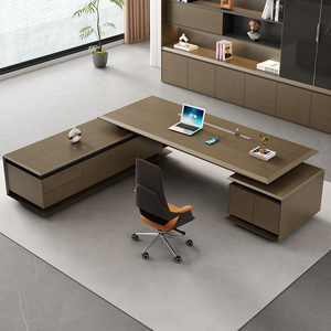 Escritorio en forma de L de alta calidad, muebles de oficina, mesa de jefe, Ceo mesa de oficina, muebles, mesa de oficina moderna - Product Image 2