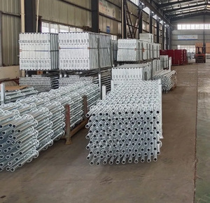 Giàn giáo thép dạng ống có khóa bánh xe dùng trong xây dựng, giàn giáo ba chân, chất liệu Q235 Q345, cung cấp bởi nhà máy sản xuất. - Product Image 3