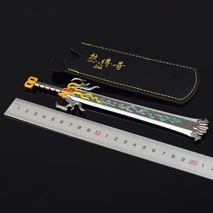 Jeux classiques coréens la légende de <span class=keywords><strong>Mir</strong></span> II KaiTian épée Mini arme 20cm 93g jouets en métal Mini lame - Product Image 3