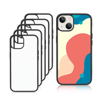 Coque de téléphone vierge 2D en TPU+PC pour sublimation, compatible 17 Pro Max 16 Plus 16 Pro Max, protection DIY par transfert thermique 360, vente en gros