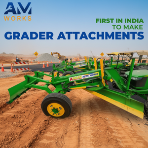 Niveladora Hidráulica para Tractor con Motor, Cuchilla de 10 pies y 20 Grados de Inclinación para Construcción de Carreteras - Product Image 1