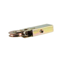 Système coulissant en acier zingué Cowell D1754 au design moderne, roulettes à faible bruit, accessoires pour roulettes de portes coulissantes