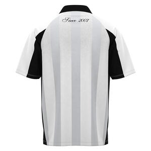 Camiseta <span class=keywords><strong>de</strong></span> Fútbol Retro Personalizada con Cuello Polo para Hombre, Blanca y <span class=keywords><strong>Azul</strong></span> con Logotipo Impreso, <span class=keywords><strong>de</strong></span> Secado Rápido, Transpirable, en Tela <span class=keywords><strong>de</strong></span> Poliéster, Ropa Deportiva - Product Image 2