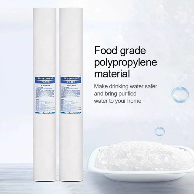 5 1 Micron Water Filter Element 20 Inch Sediment Melt Blown pp Water Purifier Filter Element for Precision and BB Filter System