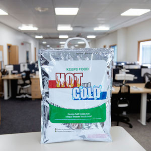 Sac isotherme pour le thé au bureau respectueux de l'environnement Sac à déjeuner isotherme personnalisé Sac isotherme pliable épaissi Sac isotherme durable - Product Image 1