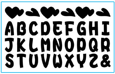 26ตัวอักษรของความรัก (สีดำ)