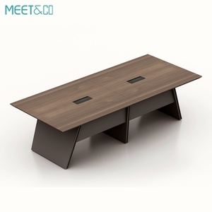 Modern Luxury Wooden Modular Conference <b>Table</b> with 8-10 Seats & Chairs <b>Office</b> Furniture for Meeting Rooms Schools & Hospitals - Product Image 2