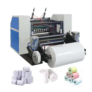 Automatic High Quality New Model ATM POSS CASH REGISTER FAX Thermal Paper Roll Cutting Slitting Machine manufacturer