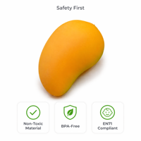 ZW Gesimuleerd Fruit Mango Rubber Knijp Speelgoed voor Stressverlichting 7-14 Jaar Grensoverschrijdende E-commerce Groothandel & Directe Verzending