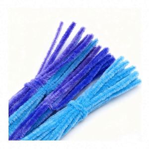 Tige en chenille douce et moelleuse 8 mm x 30 cm, haute qualité, couleur personnalisée, couleurs vives, facile à utiliser, bricolage, artisanat, éducatif - Product Image 2