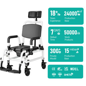 גלגלים כסא commode פנימי פנימי גלגלים למבוגרים clining reening שיער שטיפת כיסא אמבט ציוד בטיחות פנימי כסא commode - Product Image 1