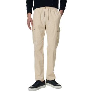 Pantalon en lin élastiqué de haute qualité, facile à porter, pour hommes – Vente chaude - Product Image 3
