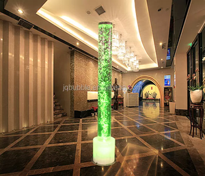 Colonnes à bulles d'eau LED d'intérieur avec étagères à bouteilles - Product Image 3