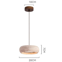 Lampe suspendue en résine créative nordique, style minimaliste Wabi-Sabi, luminaire suspendu pour salon, chevet, restaurant, décoration intérieure