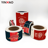 Etiquetas de Vinilo Personalizadas Resistentes a Bajas Temperaturas para Empaques de Alimentos Congelados, Etiquetas Impermeables para Cadena de Frío, Etiqueta Personalizada Yingao
