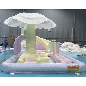 Tout blanc Mini Size Kids Jumpers party rentals gonflable Bounce House with Ball Pit Pool for Toddler Wedding Jumping Balloons - Product Image 3