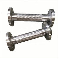 Tuyau flexible à soufflet métallique à bride en acier inoxydable de haute qualité, tressé, basse pression, pour peinture