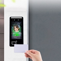 Terminal de Control de Acceso con Reconocimiento Facial Dinámico de 5 Pulgadas, Sistema de Seguridad Biométrico con Reconocimiento Facial, NFC, Control de Asistencia, Reinicio OEM