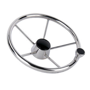 13.5-Inch Stainless Steel <b>Marine</b> Steering Wheel with Rudder Yacht Accessories <b>Hardware</b> for Cross-Border E-Commerce - Product Image 2