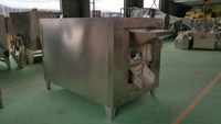 Machine à rôtir les cacahuètes en acier inoxydable industriel avec moteur - Four commercial pour la cuisson, le rôtissage et le décorticage, capacité de 100 kg/h