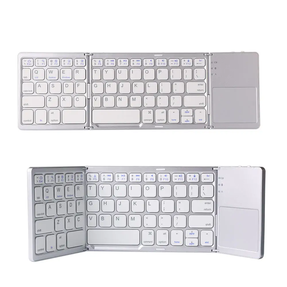 SAMA OEM Logo Mini Wireless Foldable Touchpad BT Portable Folding Keyboard For Mobile Phone Tablet PC